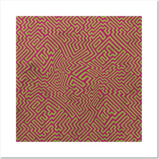 Neon Lab Bubblegum Pattern Posters and Art